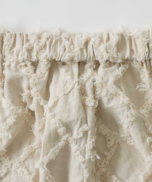 antiqua(アンティカ)の「綿麻フリンジパンツ(その他パンツ・レディース・ブラック/ベージュ・FREE)」の21枚目の写真