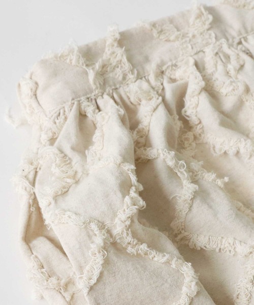 antiqua(アンティカ)の「綿麻フリンジパンツ(その他パンツ・レディース・ブラック/ベージュ・FREE)」の22枚目の写真