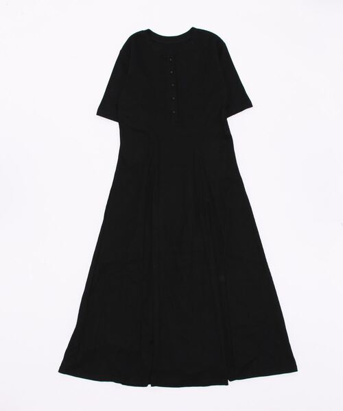 Q(キュー)の「ワッフルフレアワンピース(ワンピース・レディース・ブラック/オリーブ/アイボリー・MEDIUM)」の5枚目の写真