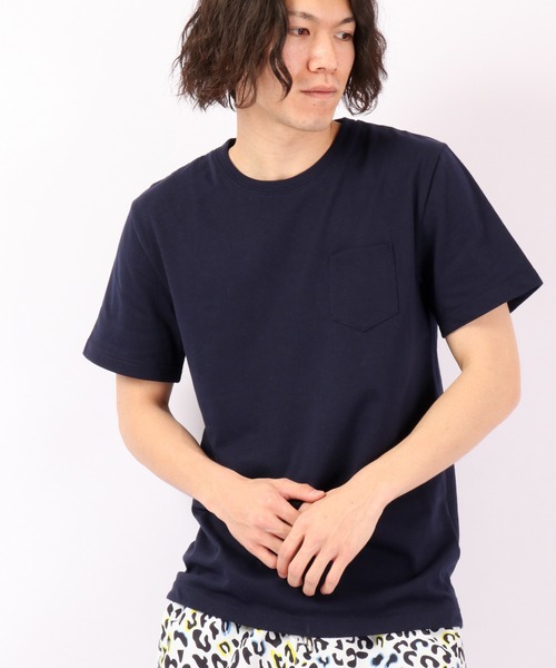 Bling Leads（ブリングリーズ）の「Bling Leads T/C天竺ポケ付クルー半袖Tシャツ（Tシャツ/カットソー・メンズ・イエロー/ブラック/グレー/ライトピンク/ピンク/ホワイト/カーキ/ネイビー・L/M/XL）」の5枚目の写真