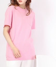 Bling Leads T/C天竺ポケ付クルー半袖Tシャツ