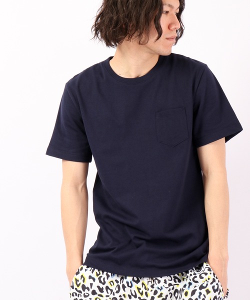 Bling Leads（ブリングリーズ）の「Bling Leads T/C天竺ポケ付クルー半袖Tシャツ（Tシャツ/カットソー・メンズ・イエロー/ブラック/グレー/ライトピンク/ピンク/ホワイト/カーキ/ネイビー・L/M/XL）」の11枚目の写真