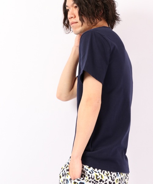 Bling Leads（ブリングリーズ）の「Bling Leads T/C天竺ポケ付クルー半袖Tシャツ（Tシャツ/カットソー・メンズ・イエロー/ブラック/グレー/ライトピンク/ピンク/ホワイト/カーキ/ネイビー・L/M/XL）」の12枚目の写真