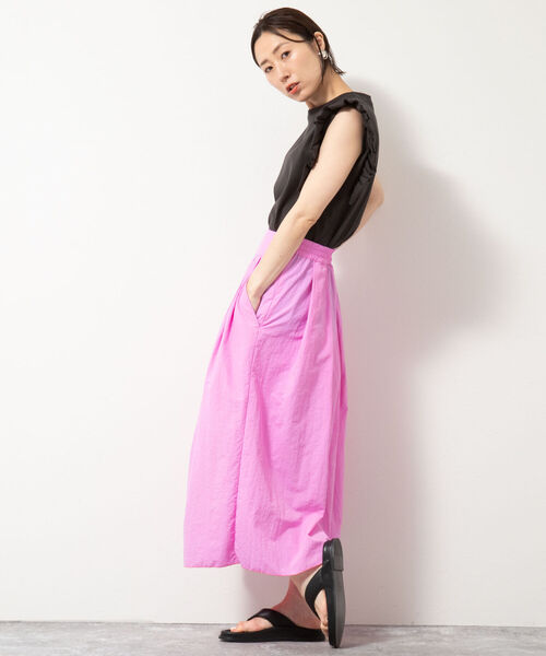 Rie Miller（リエミラー）の「ナイロンタフタタックギャザースカート（スカート・レディース・ブラック/パープル/ブルー/ピンク・38/36）」の20枚目の写真