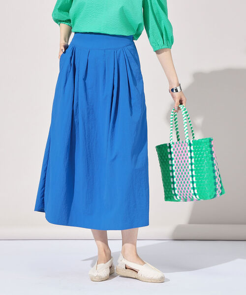 Rie Miller（リエミラー）の「ナイロンタフタタックギャザースカート（スカート・レディース・ブラック/パープル/ブルー/ピンク・38/36）」の21枚目の写真