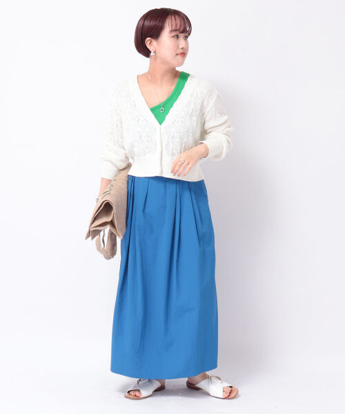 Rie Miller（リエミラー）の「ナイロンタフタタックギャザースカート（スカート・レディース・ブラック/パープル/ブルー/ピンク・38/36）」の18枚目の写真