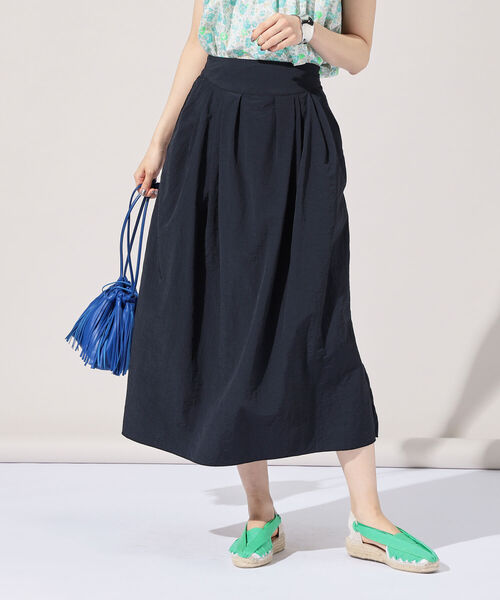 Rie Miller（リエミラー）の「ナイロンタフタタックギャザースカート（スカート・レディース・ブラック/パープル/ブルー/ピンク・38/36）」の8枚目の写真