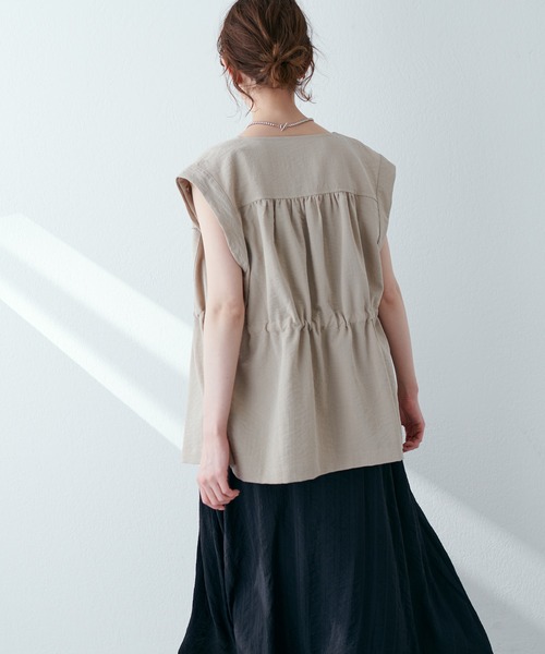 natural couture(ナチュラルクチュール)の「2WAYスリーブミリタリーシャツブルゾン(ブルゾン・レディース・オフホワイト/カーキ/ベージュ・FREE)」の14枚目の写真