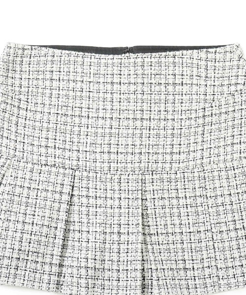X-girl（エックスガール）の「TWEED JERSEY SKORT（スカート・レディース・ホワイト/ブラック・S/M/XS）」の11枚目の写真