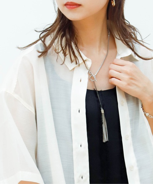 Birthday room（バースデイルーム）の「フリンジチェーンネックレス（ネックレス・レディース・シルバー/ゴールド・FREE）」の9枚目の写真