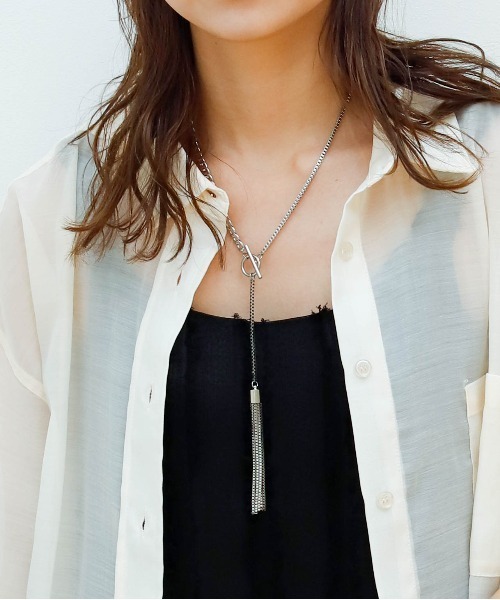 Birthday room（バースデイルーム）の「フリンジチェーンネックレス（ネックレス・レディース・シルバー/ゴールド・FREE）」の12枚目の写真