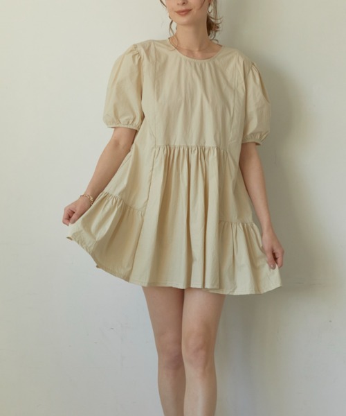 ACYM（アシーム）の「Back tie mini ワンピース【ZOZO限定カラー：ホワイト】（ワンピース・レディース・ホワイト/ブラック/ベージュ・FREE）」の17枚目の写真