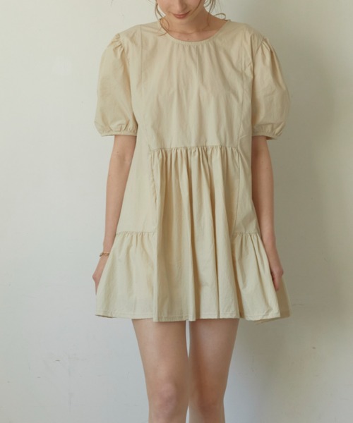 ACYM（アシーム）の「Back tie mini ワンピース【ZOZO限定カラー：ホワイト】（ワンピース・レディース・ホワイト/ブラック/ベージュ・FREE）」の21枚目の写真