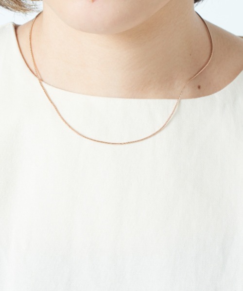 MAISON BREEZE（メゾンブリーズ）の「【MAISON BREEZE】ボヘミアンリゾートスネークチェーンネックレス（ネックレス・レディース・ピンク/シルバー/ゴールド・FREE）」の8枚目の写真