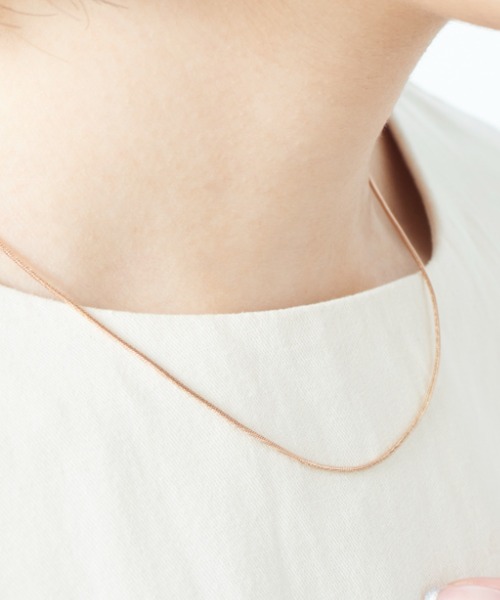 MAISON BREEZE（メゾンブリーズ）の「【MAISON BREEZE】ボヘミアンリゾートスネークチェーンネックレス（ネックレス・レディース・ピンク/シルバー/ゴールド・FREE）」の7枚目の写真