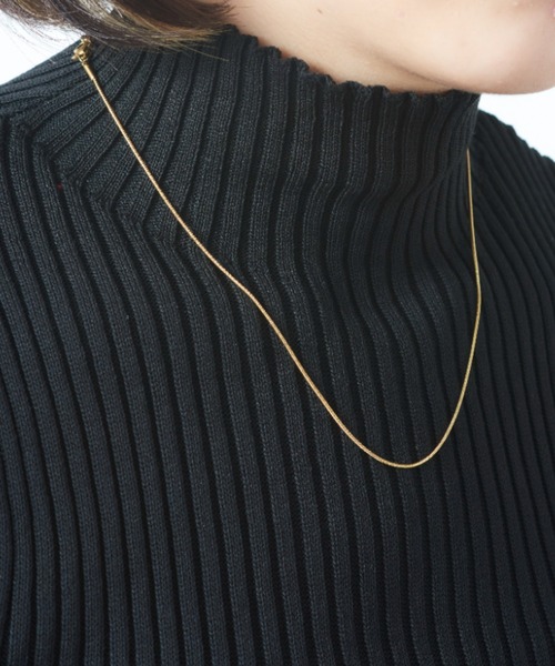 MAISON BREEZE（メゾンブリーズ）の「【MAISON BREEZE】ボヘミアンリゾートスネークチェーンネックレス（ネックレス・レディース・ピンク/シルバー/ゴールド・FREE）」の6枚目の写真