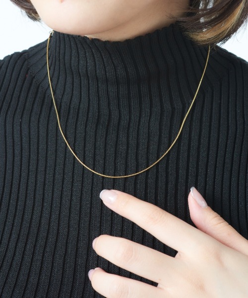 MAISON BREEZE（メゾンブリーズ）の「【MAISON BREEZE】ボヘミアンリゾートスネークチェーンネックレス（ネックレス・レディース・ピンク/シルバー/ゴールド・FREE）」の5枚目の写真