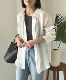 Riberry | シワ加工シアーシャツ(シャツ/ブラウス)