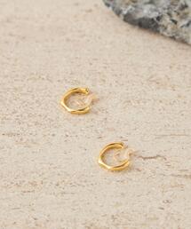 ＜CITEN＞ニュアンスフープ ノンホールピアス 両耳 イヤリング