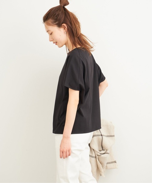 未使用　フレームワーク　オーバーTEE ナチュラル セール】ハーフスリーブコクーンプルオーバー3（Tシャツ
