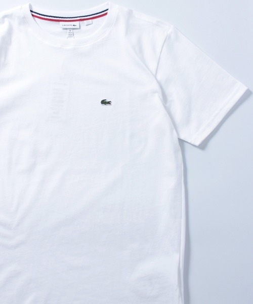 LACOSTE（ラコステ）の「【LACOSTE】ラコステ  Boys コットンジャージー クルーネックTシャツ ユニセックス ボーイズサイズ TJ1442（Tシャツ/カットソー・レディース・ホワイト/ブラック/ネイビー/レッド/ブルー・M/L/XL）」の2枚目の写真