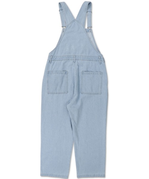 SPINNS（スピンズ）の「【ゆるシルエット】ワッペン デニムオーバーオール（サロペット/オーバーオール・レディース・ブラック/サックスブルー・ONESIZE）」の8枚目の写真