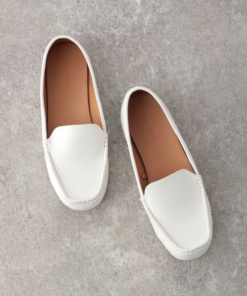 GLOBAL WORK（グローバルワーク）の「らくっション撥水モカシン/350777（モカシン/デッキシューズ・レディース・ブラック/ブラウン/オフホワイト・SMALL/MEDIUM/LARGE）」の5枚目の写真