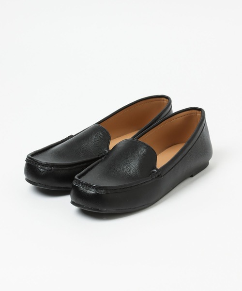 GLOBAL WORK（グローバルワーク）の「らくっション撥水モカシン/350777（モカシン/デッキシューズ・レディース・ブラック/ブラウン/オフホワイト・SMALL/MEDIUM/LARGE）」の7枚目の写真