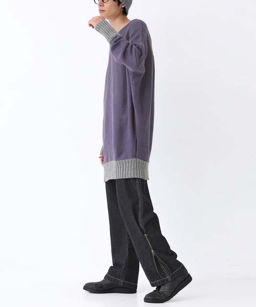 n'OrLABEL(ノアールレーベル)の「『配色ステッチジッパーデザインデニム』(デニムパンツ・メンズ・ブラック・XL/L/M)」の13枚目の写真