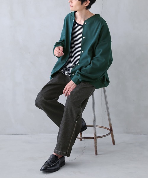 n'OrLABEL(ノアールレーベル)の「『配色ステッチジッパーデザインデニム』(デニムパンツ・メンズ・ブラック・XL/L/M)」の2枚目の写真
