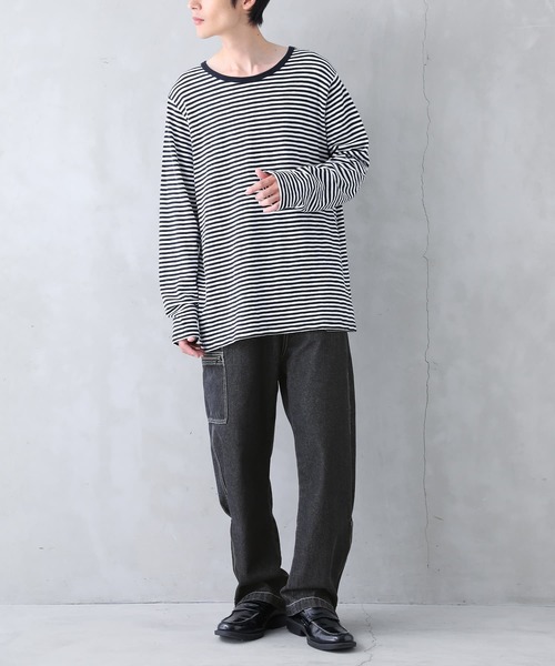 n'OrLABEL(ノアールレーベル)の「『配色ステッチジッパーデザインデニム』(デニムパンツ・メンズ・ブラック・XL/L/M)」の4枚目の写真