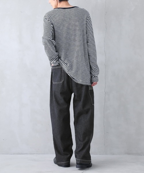 n'OrLABEL(ノアールレーベル)の「『配色ステッチジッパーデザインデニム』(デニムパンツ・メンズ・ブラック・XL/L/M)」の7枚目の写真