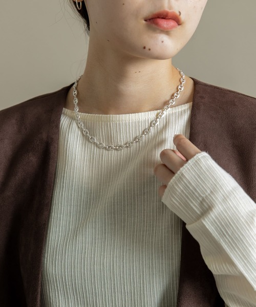 SMELLY(スメリー)の「エイトチェーンネックレス(ネックレス・レディース・シルバー・-)」の5枚目の写真