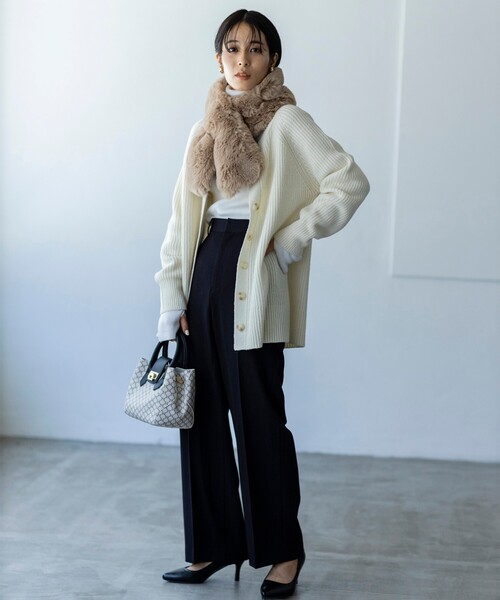 THE SHOP TK (ザ ショップ ティーケー )の「◆ファーティペット(ストール/ショール・レディース・カーキ/ブラウン系その他/ライトベージュ/ブラウン系・00)」の5枚目の写真