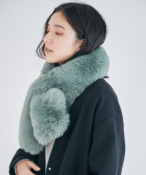 THE SHOP TK (ザ ショップ ティーケー )の「◆ファーティペット(ストール/ショール・レディース・カーキ/ブラウン系その他/ライトベージュ/ブラウン系・00)」の11枚目の写真