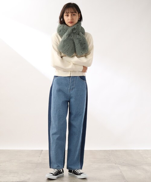 THE SHOP TK (ザ ショップ ティーケー )の「◆ファーティペット(ストール/ショール・レディース・カーキ/ブラウン系その他/ライトベージュ/ブラウン系・00)」の14枚目の写真