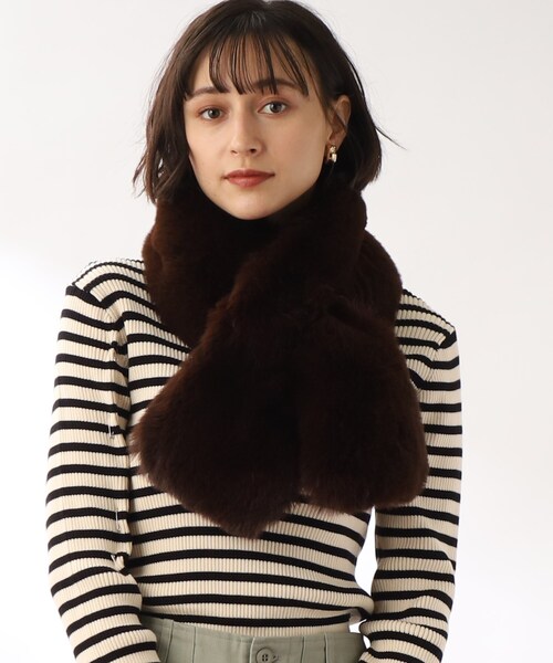 THE SHOP TK (ザ ショップ ティーケー )の「◆ファーティペット(ストール/ショール・レディース・カーキ/ブラウン系その他/ライトベージュ/ブラウン系・00)」の18枚目の写真