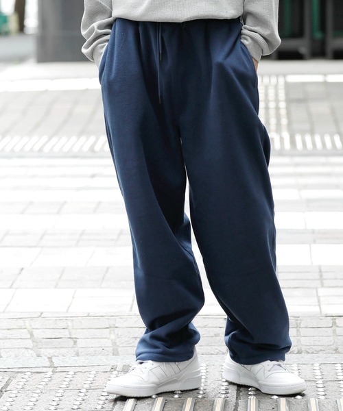 Beno(ビーノ)の「マイクロフリース リラックスワイドパンツ(その他パンツ・メンズ・ブラック/オフホワイト/ライトパープル/グレイッシュブルー/チャコールグレー/ネイビー/グリーン/グレイッシュベージュ・S/M/XL/L)」の6枚目の写真