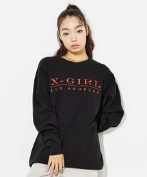 X-girl | EMBROIDERED SERIF LOGO KNIT(ニット/セーター)