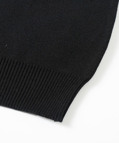 X-girl（エックスガール）の「EMBROIDERED SERIF LOGO KNIT（ニット/セーター・レディース・ブラック/パープル/グレー・ONE SIZE）」の7枚目の写真