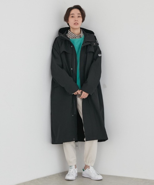 GERRY（ジェリー）の「［GERRY］4WAY LONG COAT（モッズコート・レディース・ブラック/ベージュ/クリーム・SMALL）」の2枚目の写真