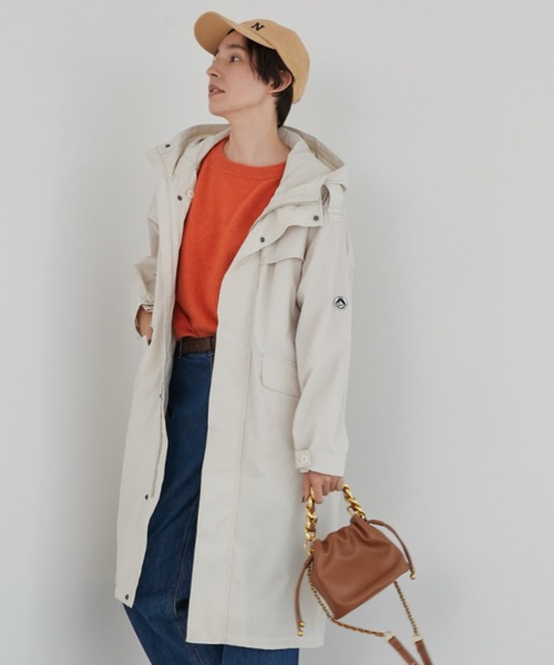 GERRY（ジェリー）の「［GERRY］4WAY LONG COAT（モッズコート・レディース・ブラック/ベージュ/クリーム・SMALL）」の6枚目の写真