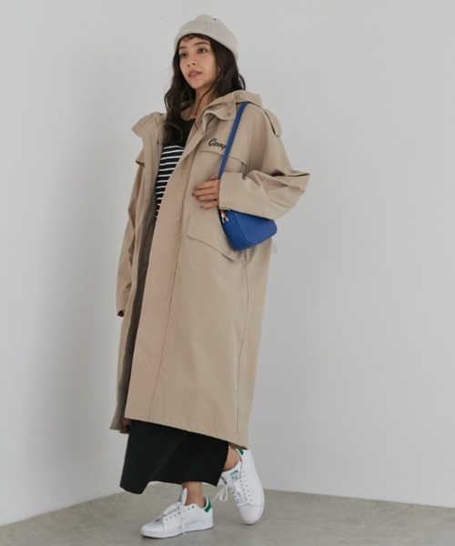 GERRY（ジェリー）の「［GERRY］4WAY LONG COAT（モッズコート・レディース・ブラック/ベージュ/クリーム・SMALL）」の20枚目の写真