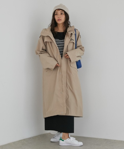 GERRY（ジェリー）の「［GERRY］4WAY LONG COAT（モッズコート・レディース・ブラック/ベージュ/クリーム・SMALL）」の21枚目の写真