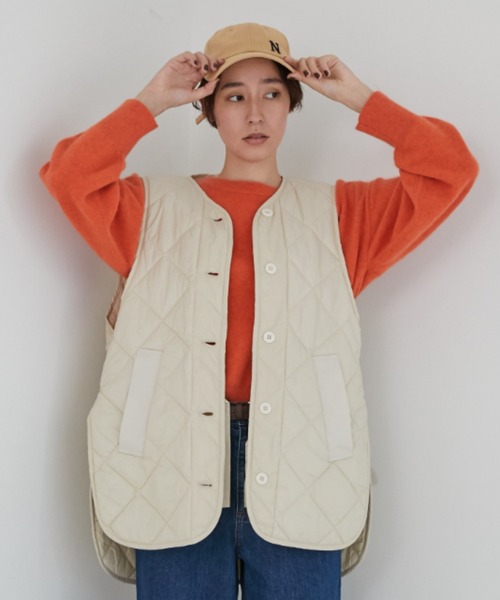 GERRY（ジェリー）の「［GERRY］4WAY LONG COAT（モッズコート・レディース・ブラック/ベージュ/クリーム・SMALL）」の12枚目の写真