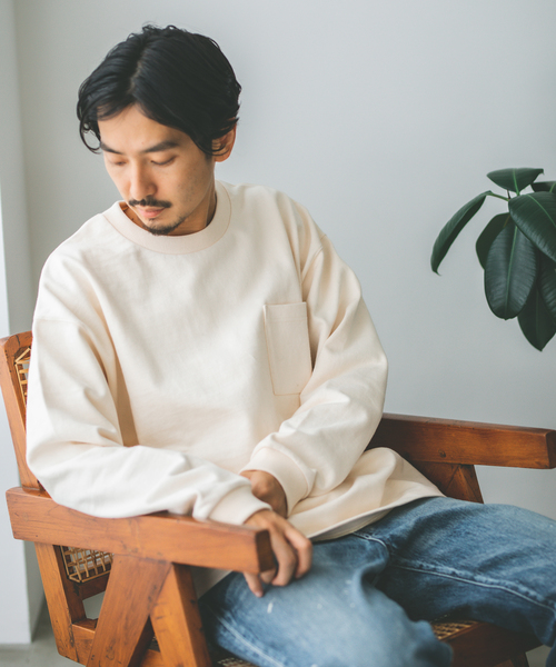 JOURNAL STANDARD(ジャーナルスタンダード)の「【HARDIN KNITWEAR/ハーディンニットウェア】ウルトラヘビー ロンT(Tシャツ/カットソー・メンズ・ホワイト/ブラック/アイボリー・MEDIUM/LARGE)」の3枚目の写真