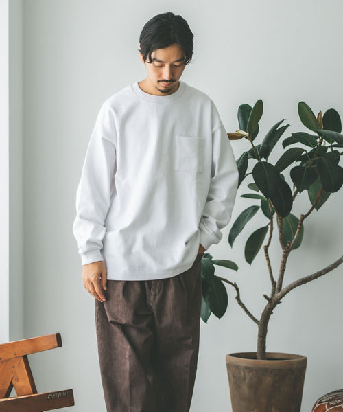 JOURNAL STANDARD(ジャーナルスタンダード)の「【HARDIN KNITWEAR/ハーディンニットウェア】ウルトラヘビー ロンT(Tシャツ/カットソー・メンズ・ホワイト/ブラック/アイボリー・MEDIUM/LARGE)」の12枚目の写真