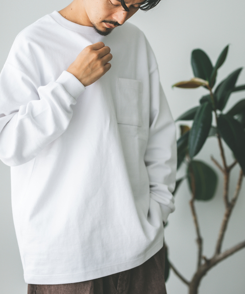 JOURNAL STANDARD(ジャーナルスタンダード)の「【HARDIN KNITWEAR/ハーディンニットウェア】ウルトラヘビー ロンT(Tシャツ/カットソー・メンズ・ホワイト/ブラック/アイボリー・MEDIUM/LARGE)」の4枚目の写真