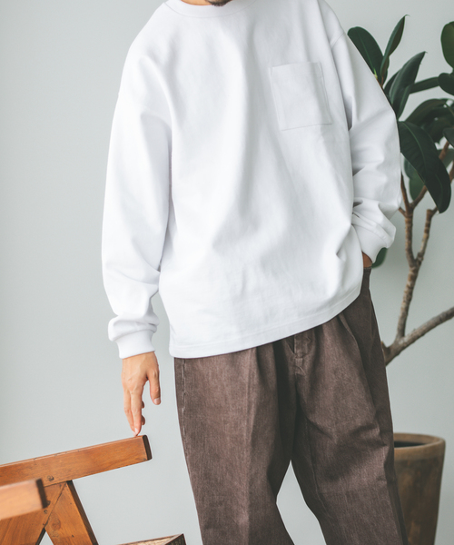 JOURNAL STANDARD(ジャーナルスタンダード)の「【HARDIN KNITWEAR/ハーディンニットウェア】ウルトラヘビー ロンT(Tシャツ/カットソー・メンズ・ホワイト/ブラック/アイボリー・MEDIUM/LARGE)」の8枚目の写真