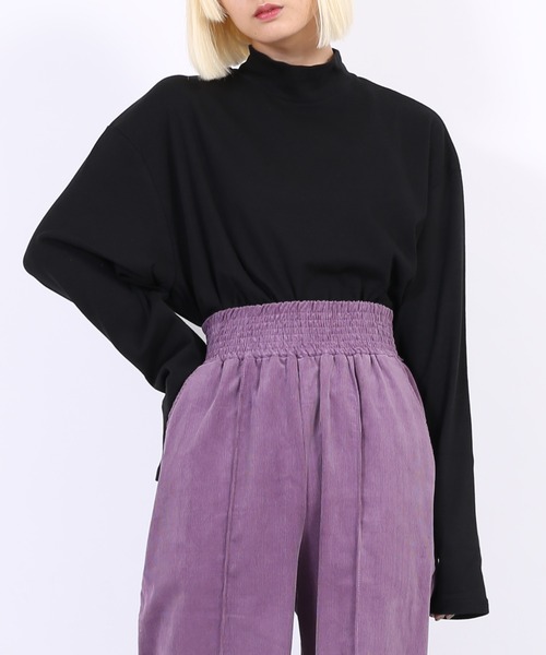 PUNYUS(プニュズ)の「ハイネックロンT(Tシャツ/カットソー・レディース・ブラック/ホワイト・2/4/3/1)」の18枚目の写真